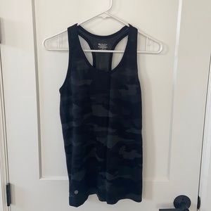 Athleta black camo tank